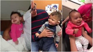 Babies find out what it's like to hear for the first time