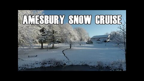 Late Snow in Amesbury, MA via DJI Phantom 4 V2