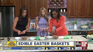 Edible Easter Baskets with Shay