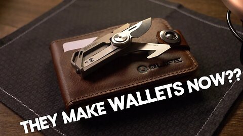 A NEW leather/aluminum hybrid wallet & titanium whistle knife! (Obuy 1 Year Anniversary Sale)