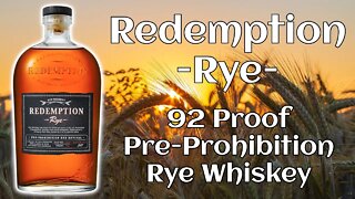 Whiskey Sampling - Redemption Rye