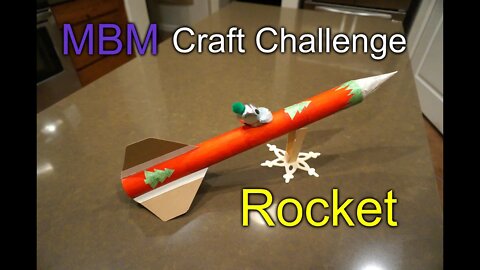 Rocket with Craft Supplies - MBM December Craft Challenge