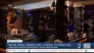 UnderTow cocktail bar moving locations in 2021
