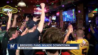 Hopeful Brewers fans cheer on playoff berth at official watch party