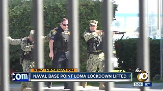 Naval Base Pont Loma lockdown lifted