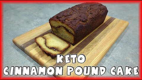 Keto Cinnamon Swirl Pound Cake