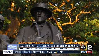 Baltimore votes to remove 4 remaining confederate monuments