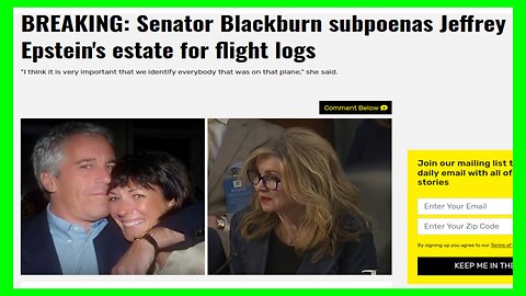 Why Did Sen. Blackburn Subpoenas for Epstein Flight Logs