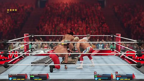 WWE Drew McIntyre & Cody Rhodes vs Brock Lesnar & Braun Strowman Legend Mode Live