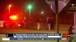 Man hit and killed by vehicle on Golden State Avenue