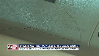 Drivers waiting two years after Lexus recall