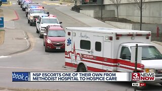 NSP Escorts One of Their Own From Methodist Hospital to Hospice Care