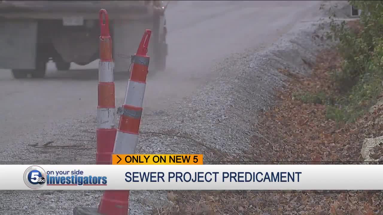 Norton homeowners upset with sewer project problems