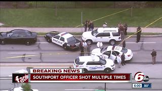 Southport police officer shot multiple times