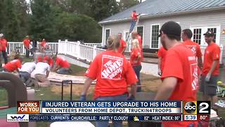 Home Depot, Truckin4Troops helps upgrade Army Veterans yard