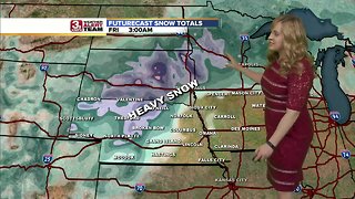 Intensifying winter storm sweeping across central plains