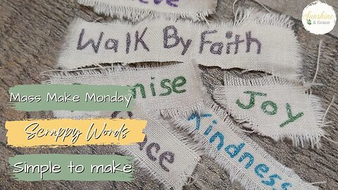 Easy Scrappy Glittery Words, simple project, mass make Monday, scrap buster, stash builder