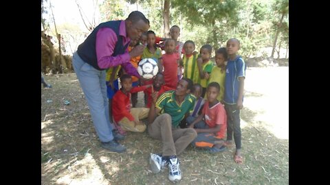 Soccer Exhibition Gulu Uganda