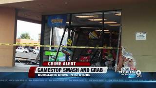 Car drives into Gamestop, TPD searching for suspects