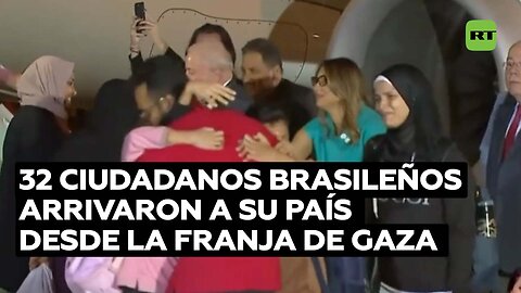 Ciudadanos brasileños y rusos llegan a sus países tras ser evacuados de la Franja de Gaza