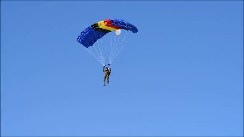 Belgian Paratroopers Conduct Freefall Training