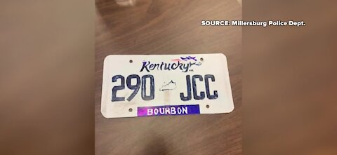 Kentucky driver uses hand-drawn license plate
