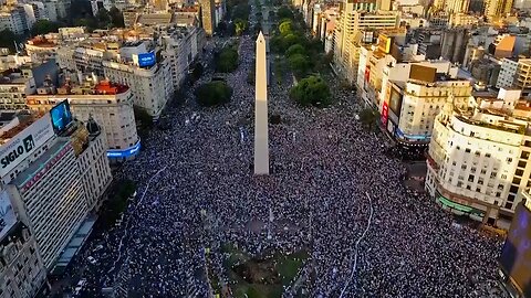 Argentina fans in Buenos Aires go WILD after making World Cup Final