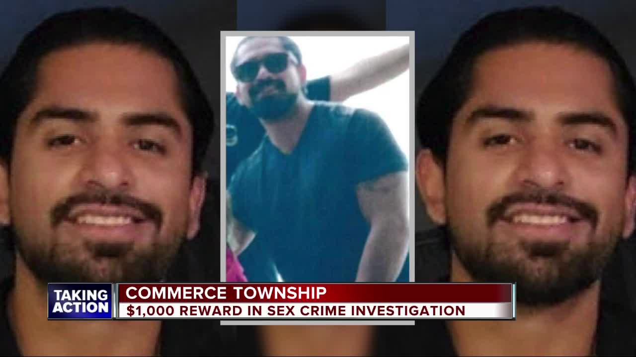 Man wanted in connection to criminal sexual conduct case in Commerce Township