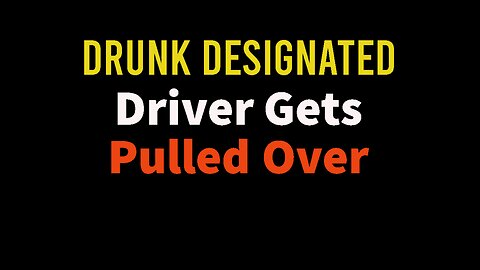Drunk Designated Driver Gets Pulled Over