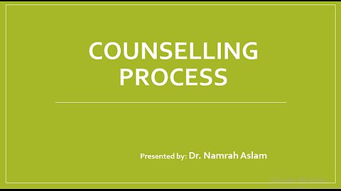 Counselling Process