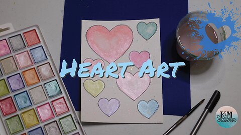 Painting Heart Art | Painting with Watercolor