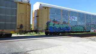 CSX Autorack Train from Bascom, Ohio August 30, 2020
