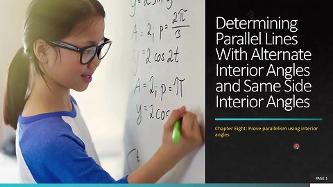 7th Grade Math | Unit 8 | Proving Parallelism With Interior Angles | Lesson 8.2.2 | Inquisitive Kids