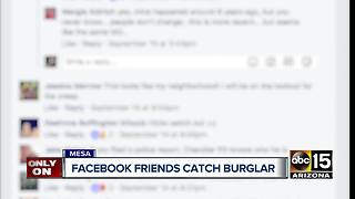 Accused burglar arrested after video posted on social media