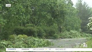 Damage after possible tornado in Baltimore County
