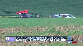 Victims identified in Westminster Small Plane Crash