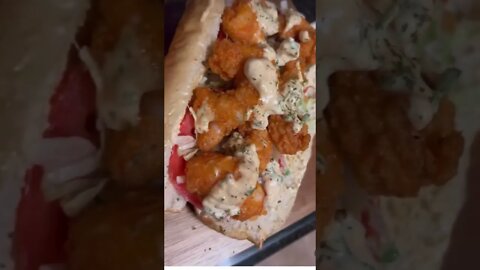 Louisiana Style Po Boy Sandwich #homemade #poboy #louisiana