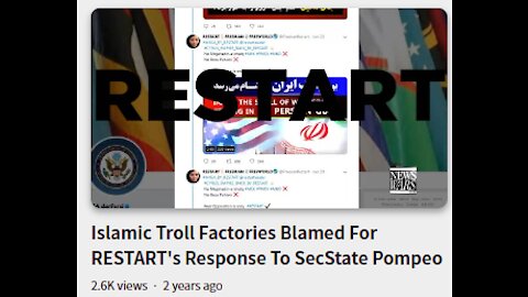 Islamic Troll Factories Blamed For RESTART's Response To SecState Pompeo