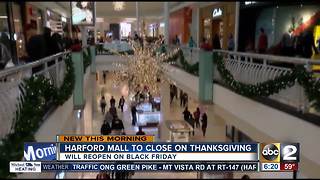 Harford Mall to close on Thanksgiving