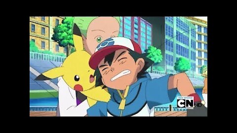 Pokemon Best Wishes Cilan unhooks Ash