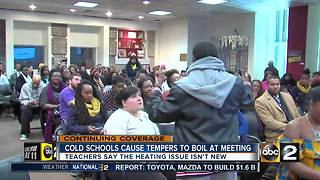 Frigid schools lead to heated Baltimore City Public School Board meeting