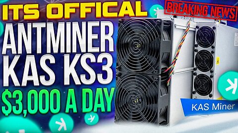 It Makes $3,000 A Day! Bitmain Officially Announces The Antminer KAS KS3 Kaspa Miner