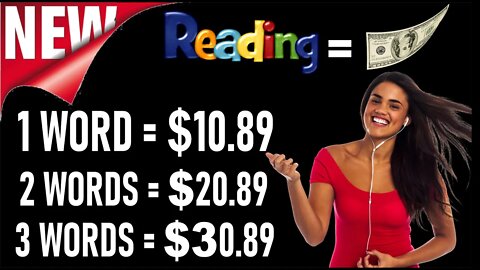 Make Money Reading | $10.89 PER WORD (Make Money Reading Books)