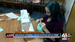 KC teen helping others, one stitch at a time