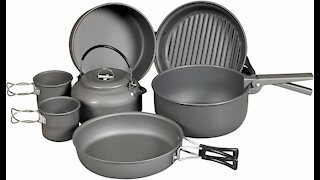 NDur 9 Piece Mess Kit with Kettle