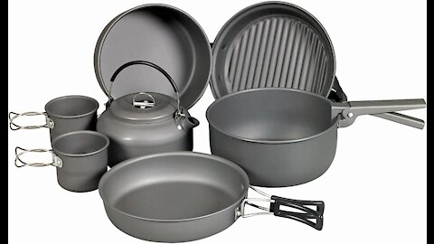 NDur 9 Piece Mess Kit with Kettle
