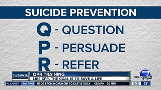 QPR, like CPR, has a goal of saving lives