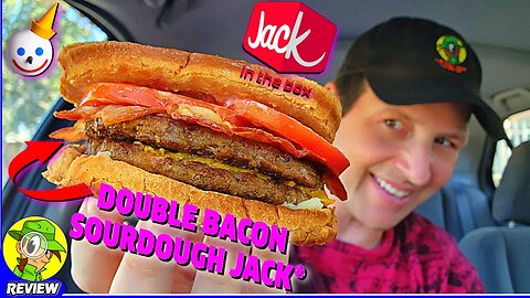 Jack In The Box® DOUBLE BACON SOURDOUGH JACK® Review 🃏✌️🥓🍔 ⎮ Peep THIS Out! 🕵️‍♂️