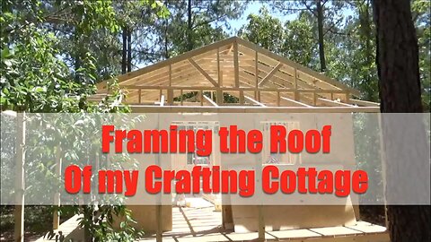 Framing the Roof of my Crafting Cottage