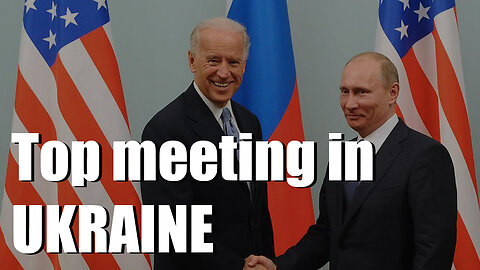 Biden and Putin meeting in Ukraine.